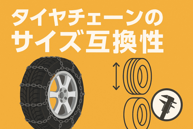 【タイヤチェーンのサイズ互換性】違うサイズでも使える？FAQで徹底解説