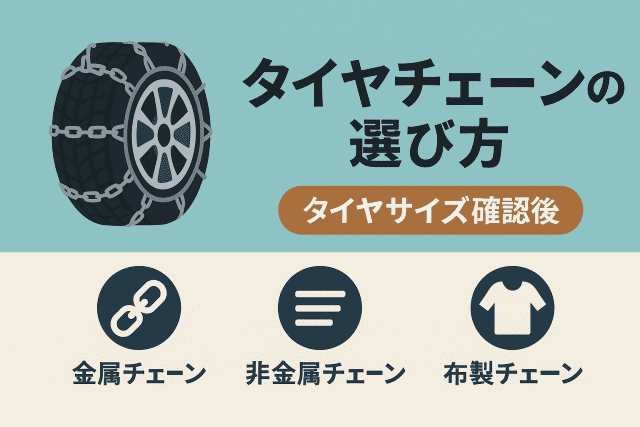 タイヤチェーン購入前に必須！タイヤサイズの確認方法を画像付きで詳しく解説